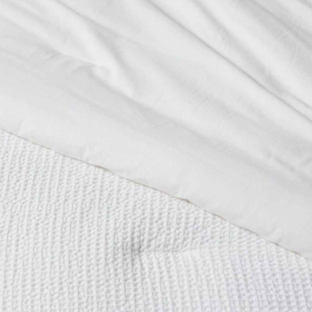 Threshold - Twin/Twin Extra Long Washed Waffle Weave Comforter White - Picture 4 of 4